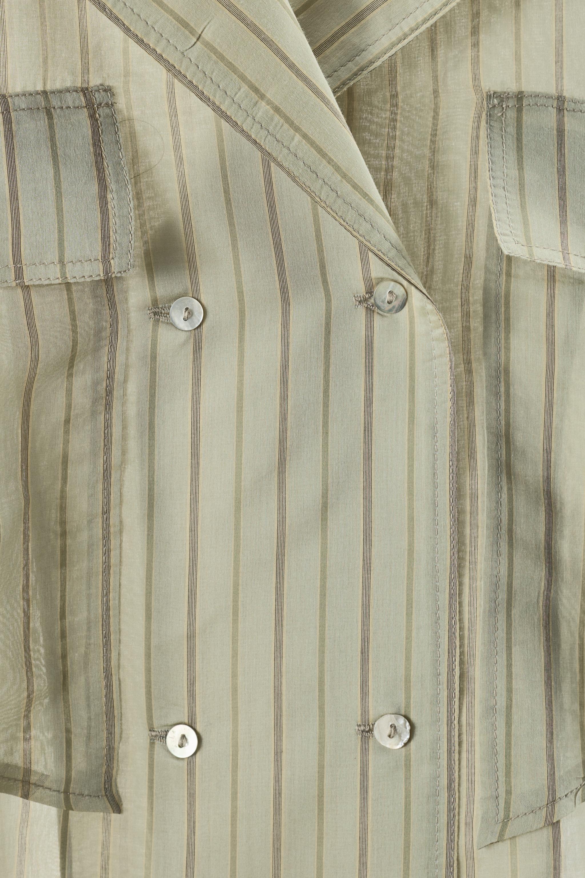 STRIPED SILK BLEND SHIRT